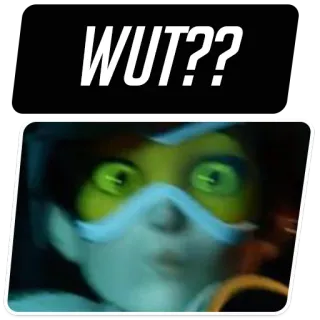 😳 2f95dfbb Tracer Overwatch WUT?? tracer, overwatch, video game, apa?, meme whatsapp sticker