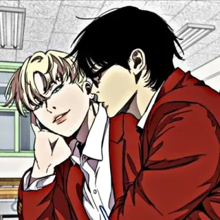 💥 5eabd2e2 アニメ, イラスト, 友情, 漫画, アニメーション, キャラクター, ハグ telegram sticker