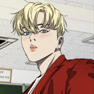 ⌚ 19f0e86d アニメ, カートゥーン, キャラクター, 金髪, 赤面 telegram sticker