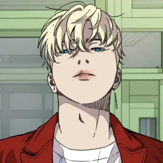 ⚜ 67ea922b アニメ, 金髪, 赤いジャケット, 男性, 漫画, キャラクター telegram sticker