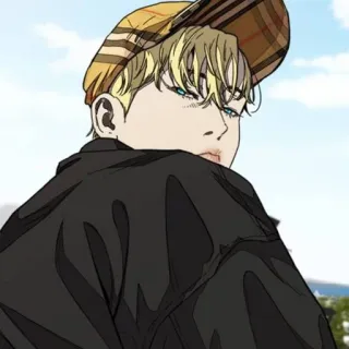 🍸 890df059 アニメ, 漫画, キャラクター, 男, ファッション, キャップ telegram sticker