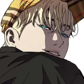 ⚜ 9bd0b44a アニメ, キャラクター, 金髪, 男性, ポートレート telegram sticker