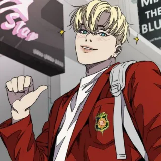 ⌚ de005d8c アニメ, 少年, 制服, キャラクター, イケメン, ポートレート telegram sticker