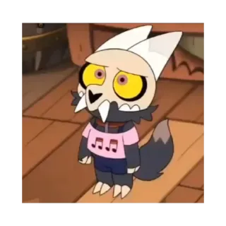 😐 38a65ea7 King The Owl House анимированный, мультфильм, король, Совиный дом, персонаж telegram sticker