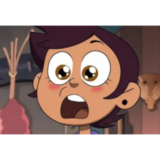 😧 68658a9c Luz Noceda The Owl House Мультфильм, Анимация, Дисней, Дом совы, Луз Носеда, Персонаж telegram sticker