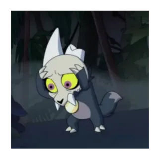 😰 7ab7666f King The Owl House Мультфильм, Король, Дом Совы, Взволнованный, Напуганный telegram sticker