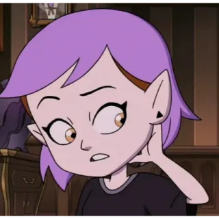 🤭 94f2fdfe Amity Blight The Owl House Мультфильм, Анимация, Ведьма, Фиолетовые волосы, The Owl House telegram sticker