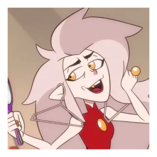 😏 bb37e8a0 Eda Clawthorne The Owl House мультфильм, ведьма, магия, Совиный Дом, Эда, Эда Клоуторн telegram sticker