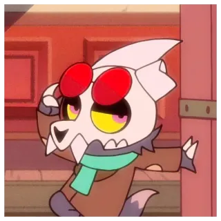 😎 d147d3c8 King The Owl House Кинг, The Owl House, мультфильм, анимация, персонаж, монстр telegram sticker