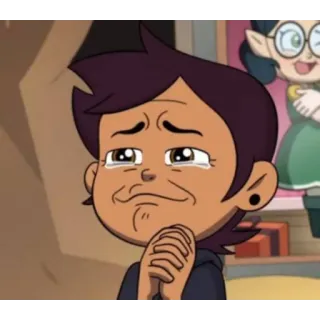 🥺 e229df30 Luz Noceda The Owl House Мультфильм, Анимация, Плачущий, Грустный, Персонаж telegram sticker