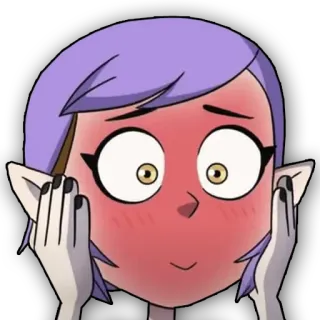 🥵 3d9c9ccf Amity Blight The Owl House Desenho animado, Anime, Corar, Envergonhado(a), Amity, The Owl House, Animação telegram sticker