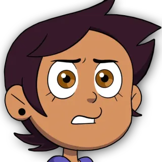 😠 95356409 Luz Noceda The Owl House desenho animado, animado, televisão, personagem, fanart telegram sticker