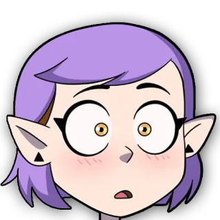 😳 a3355bf5 Amity Blight The Owl House desenho animado, bruxa, anime, fanart telegram sticker