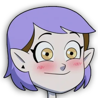 🥰 bea41541 Amity Blight The Owl House desenho animado, animado, personagem, Amity Blight, A Casa da Coruja telegram sticker