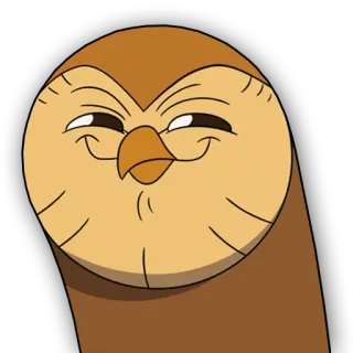 🙂 c6d18c50 Hooty The Owl House desenho animado, coruja, Hooty, A Casa da Coruja, animado telegram sticker