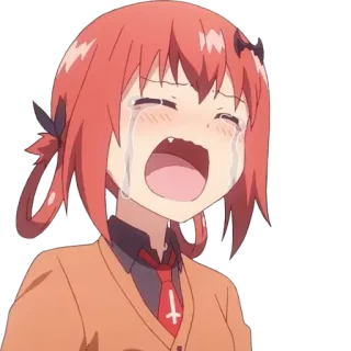 😭 88a8e1bf Satania Gabriel DropOut Anime, Piangere, Satania, Gabriel Dropout, Triste, Cartone animato telegram sticker