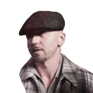 😒 c5ab5163 mężczyzna, kapelusz, osoba, naklejka, portret telegram sticker