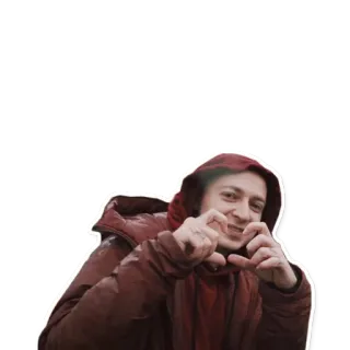 💖 249c010c человек, сердце, любовь, куртка, портрет, улыбающийся telegram sticker