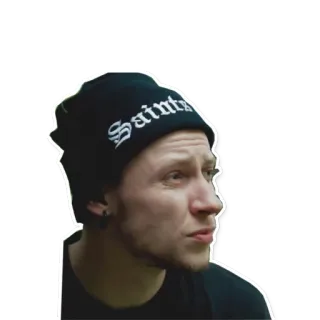 😣 a439308d Saints человек, мужчина, шапка, святые telegram sticker