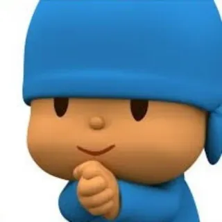 😏 161044f8 Pocoyo cartone animato, animazione, bambino, innocente, Pocoyo, blu whatsapp sticker