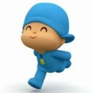 😊 24adb5d5 Pocoyo cartone animato, bambino, felice, animazione whatsapp sticker