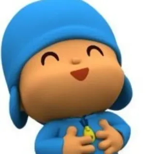 😂 4eabe0a1 Pocoyo cartone animato, bambino, felice, personaggio, animazione, programma tv whatsapp sticker