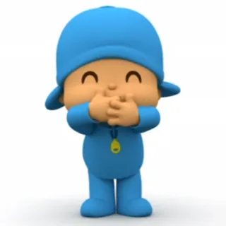 ☺️ 580b43a6 Pocoyo Cartone animato, Personaggio, Bambino, Carino, Blu whatsapp sticker
