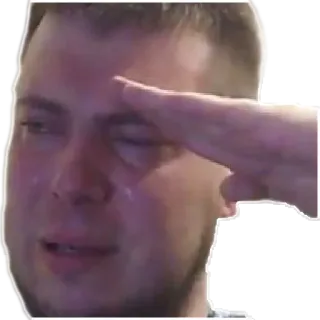 💀 a4aeba3c плачущий, салют, грустный, эмоциональный, мем telegram sticker
