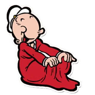 👼 4799fb09 Olive Oyl Popeye мультфильм, Олив Ойл, классика, персонаж, Попай telegram sticker