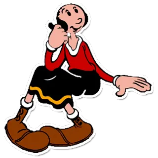 🤔 79cc4a52 Olive Oyl Popeye Мультфильм, Олив Ойл, Персонаж, Классика telegram sticker