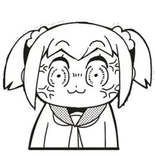 😠 10cc9c45 Anime, Manga, Zły, Pop Team Epic telegram sticker