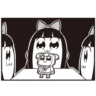 Pop Team Epic whatsapp stickers