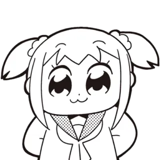 Pop Team Epic telegram stickers
