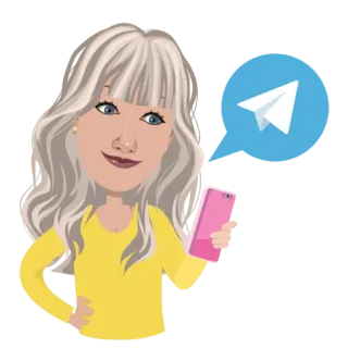 🙂 be59b5f6 만화, 여자, 종이 비행기, 커뮤니케이션, 휴대 전화, 스티커 telegram sticker