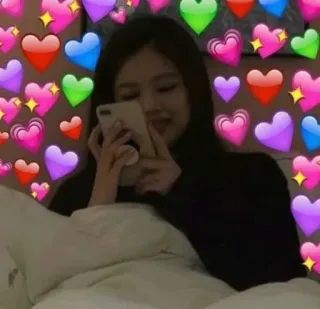 ❤ fc473c00 hati, cinta, gadis, imut, ponsel whatsapp sticker