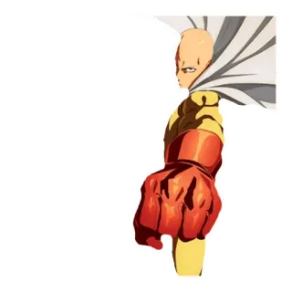 🤣 18271126 Saitama One-Punch Man saitama, one-punch man, anime, hero, punch, serious telegram sticker