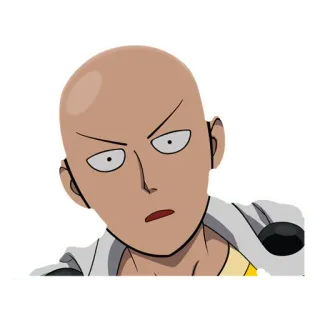 🤣 807f0939 Saitama One-Punch Man Saitama, One-Punch Man, anime, character, funny, hero telegram sticker