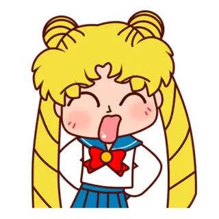 🤣 8ade5799 Sailor Moon 动漫, 卡通, 美少女战士, 女孩, 搞笑, 角色 telegram sticker