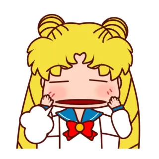 🤣 f28c2b26 Sailor Moon 动漫, 卡通, 表情符号, Q版, 美少女战士, 漫画 telegram sticker