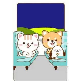 😊 273e3fe4 animal, gato, perro, pájaro, kawaii, lindo telegram sticker