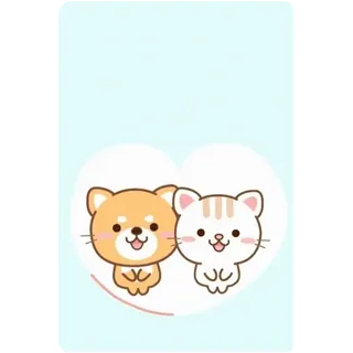 😊 7b6f31ee gato, perro, lindo, animales, amistad telegram sticker