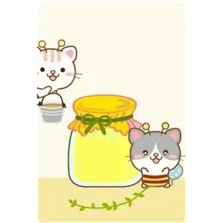 😊 9be2c145 gato, miel, lindo, animal, dulce telegram sticker