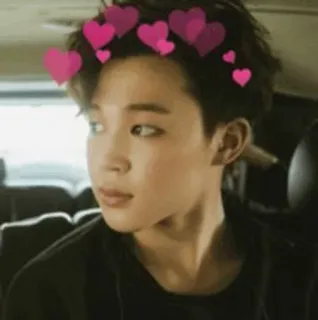 👀 41c2487f Jimin Jimin, BTS, K-pop, Ídolo, Cantante, Corazones, Lindo, Coreano, Chico telegram sticker