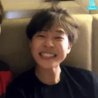 👀 bfd7c5fa persona, sonriendo, hombre, retrato, feliz telegram sticker