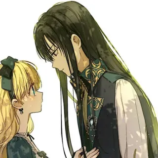 🐈‍⬛️ 48713ccb 애니메이션, 커플, 캐릭터, 로맨스, 판타지, 일러스트 telegram sticker