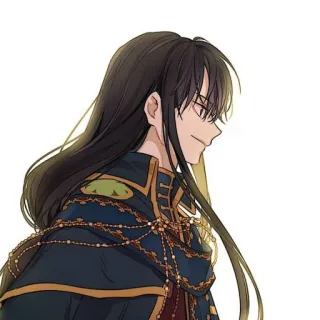 🐈‍⬛️ 85e25c80 애니메이션, 만화, 캐릭터, 망토, 인물 사진, 긴 머리, 눈 telegram sticker