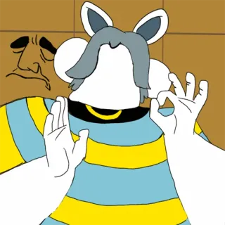 👌 06361be8 冒犯, 手势, 符号, 表情包, 卡通 telegram sticker