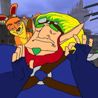 👌 4f2a58aa Jak Jak and Daxter 杰克, 达斯特, 杰克与达斯特, 电子游戏, 角色 telegram sticker