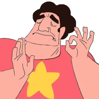 👌 a3f6d2b4 Steven Universe ok手势, 手势, 史蒂芬宇宙, 卡通, 表情包 telegram sticker