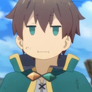 🦔 eb507430 Kazuma KonoSuba Anime, Manga, Postać, Śmieszne, Wyrażenie, Kazuma, KonoSuba telegram sticker